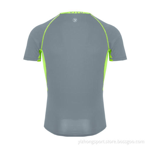 Moisture Wicking Dry Fit T-shirt Tight Grey
